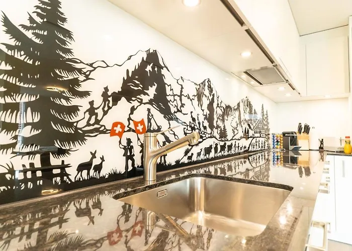 Apartmán Stockhorn In See- Und Bergnaehe, Modern, Mit Balkon, 4 Gaeste Spiez